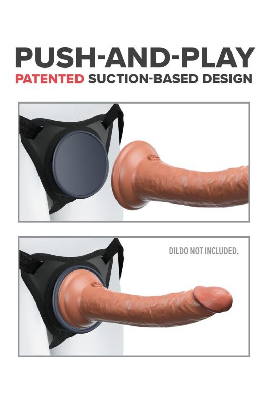 Трусики для страпона Pipedream Body Dock Elite чёрные вид 6