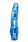 Вибратор гелевый многоскоростной Blush B-Yours на батарейках, синий вид 3