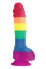 Фалоімітатор Веселка NS Novelties Colours Pride Edition на присосці вид 3