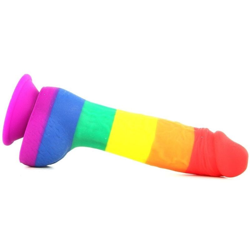 Фалоімітатор Веселка NS Novelties Colours Pride Edition на присосці вид 6