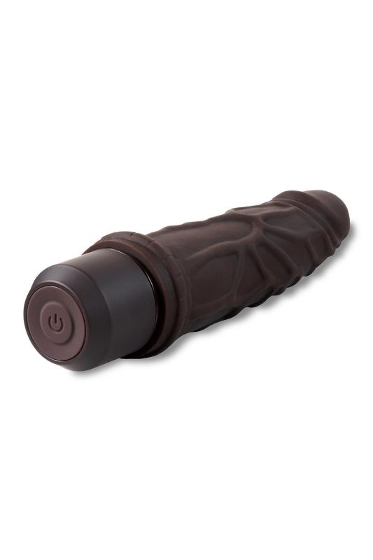 Вибратор реалистичный Blush Dr. Skin Dr. Robert на батарейках, коричневый вид 5