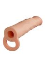Насадка на пеніс реалістична Blush Performance Plus з кільцем для мошонки, бежева вид 6