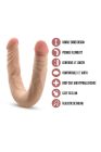 Двосторонній реалістичний фалоімітатор Blush Dr. Skin тілесний вид 6
