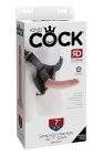 Страпон реалістичний Pipedream King Cock Strap-On з кільцевим кріпленням, на трусиках, бежевий вид 2