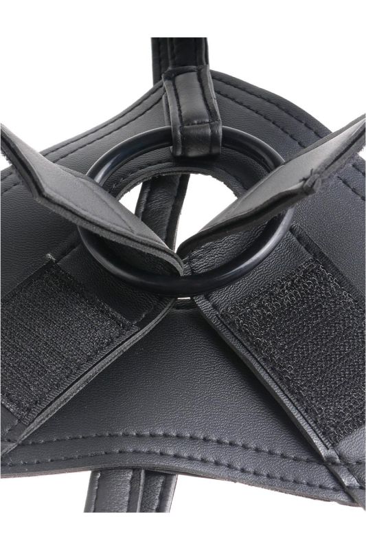 Страпон реалистичный Pipedream King Cock Strap-On с кольцевой крепью, на трусиках, бежевый вид 5