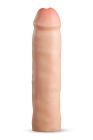 Реалістична подовжуюча насадка на пеніс Blush Performance Plus подвійний щільності, бежева вид 4