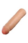 Реалістична подовжуюча насадка на пеніс Blush Performance Plus подвійний щільності, бежева вид 5
