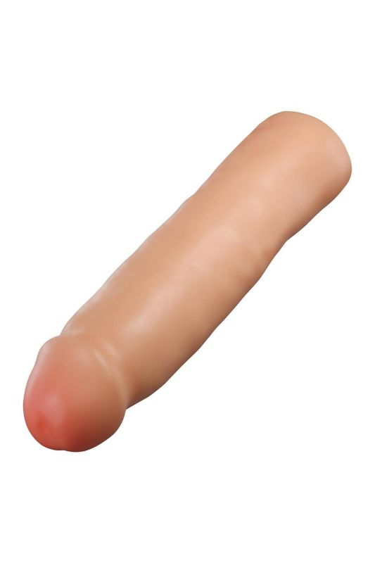 Реалістична подовжуюча насадка на пеніс Blush Performance Plus подвійний щільності, бежева вид 5