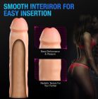 Реалістична подовжуюча насадка на пеніс Blush Performance Plus подвійний щільності, бежева вид 9