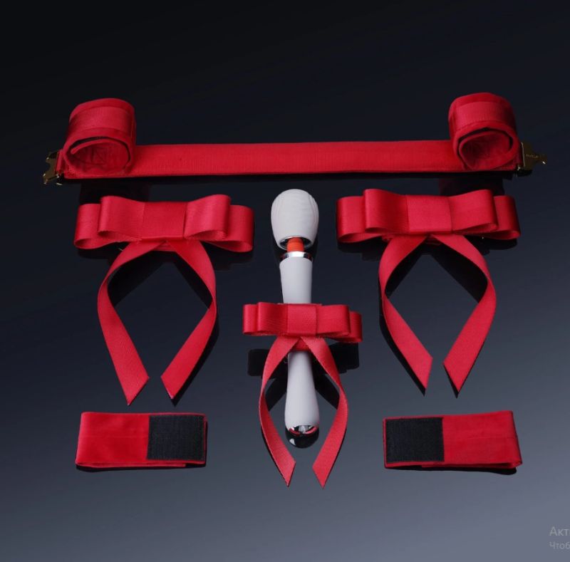 Набір з розпірної планки та фіксаторів UPKO у вигляді червоних бантів вид 2