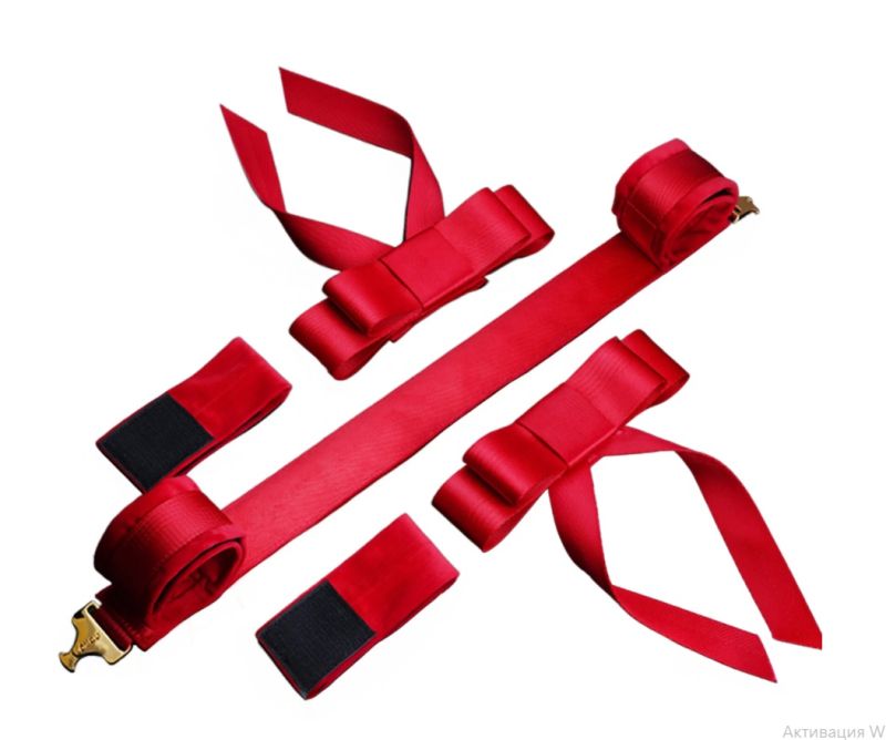 Набор из распорной планки и фиксаторов UPKO в виде красных бантов вид 4