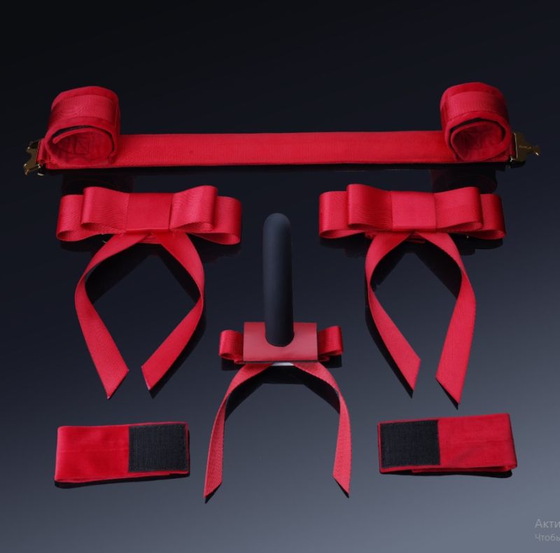 Набір з розпірної планки та фіксаторів UPKO у вигляді червоних бантів вид 6