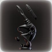 Секс-машина Upko UEROS Nexus Power Black с фрикциями, вибрацией и вращательной стимуляцией, черная