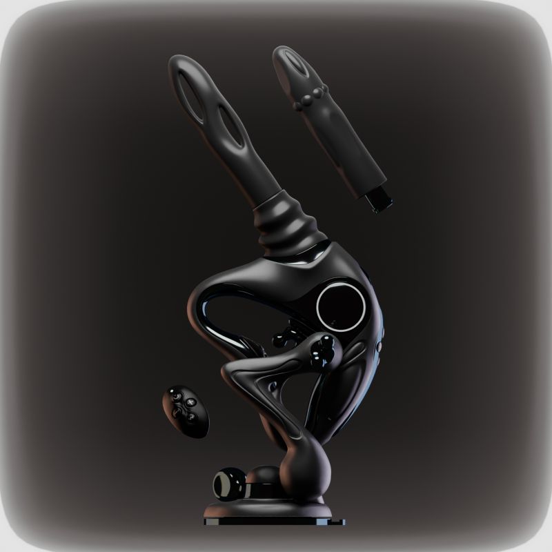 Секс-машина Upko UEROS Nexus Power Black з фрикціями, вібрацією та обертальною стимуляцією, чорна вид 2