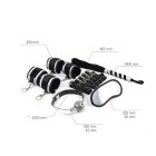 Набір БДСМ Roomfun Bedroom Restraint Kit фіксатори, батіг, кляп, маска, чорний-сірий вид 4
