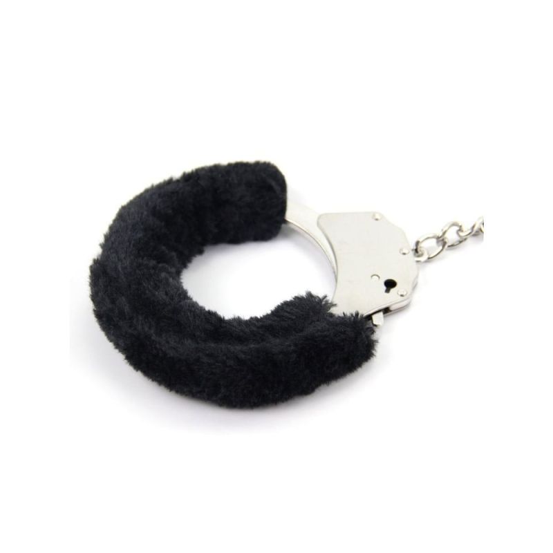 Окови на ноги металеві Roomfun з чорним хутром вид 3