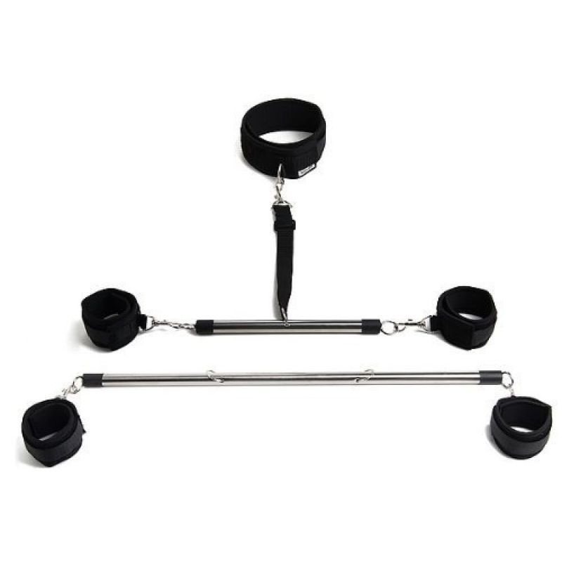 Распорка на руки и ноги Roomfun Love Bondage Kit металлическая, черная вид 3