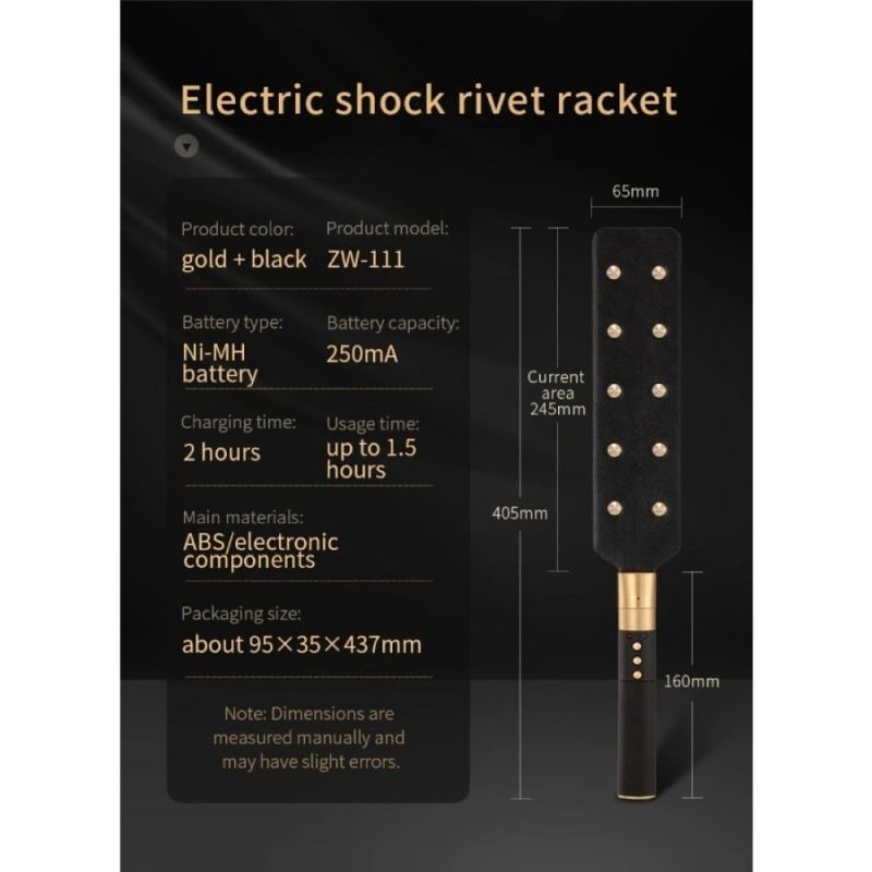 Стек широкий Roomfun с электрическим током, золотисто-черный вид 5