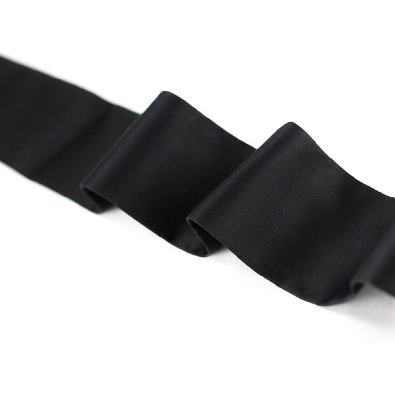 Вишукані наручники на зап'ястя Roomfun з бантами, чорні вид 6