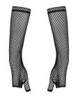 Сексуальні рукавички-мітенки до ліктя Obsessive Darkessia у сіточку, чорні, O/S вид 3