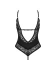 Боди кружевной с открытым доступом Obsessive Bellastia черный, XS/S вид 5