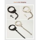 Наручник с цепочкой и карабином Roomfun с ключиком, чёрный вид 4