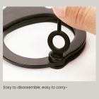 Наручник з ланцюжком та карабіном Roomfun з ключиком, чорний вид 7