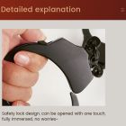 Наручник с цепочкой и карабином Roomfun с ключиком, чёрный вид 8