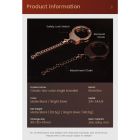 Наручник з ланцюжком та карабіном Roomfun з ключиком, чорний вид 12