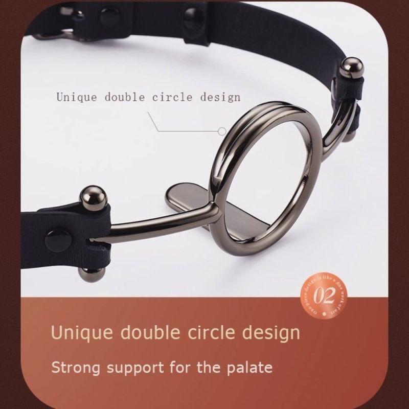 Кляп Roomfun с серебристым кольцом-расширителем, M вид 5