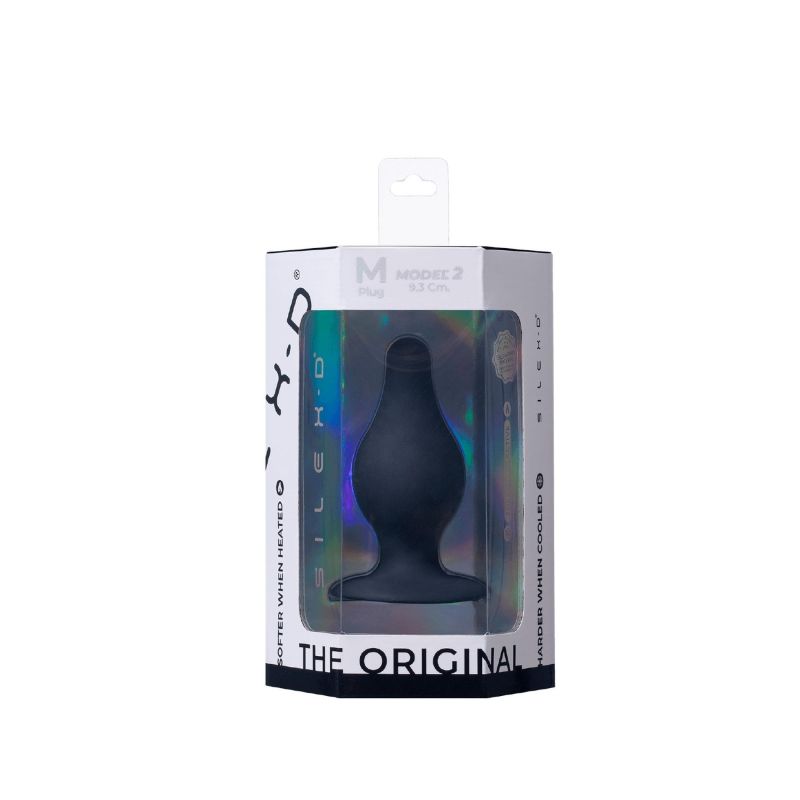 Анальна пробка подвійної густини SILEXD Thermo Reactive чорна, Medium вид 8