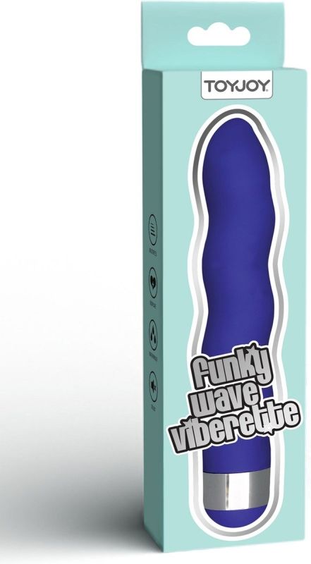 Універсальний вібратор у формі хвилі ToyJoy Funky Wave Viberette фіолетовий вид 5