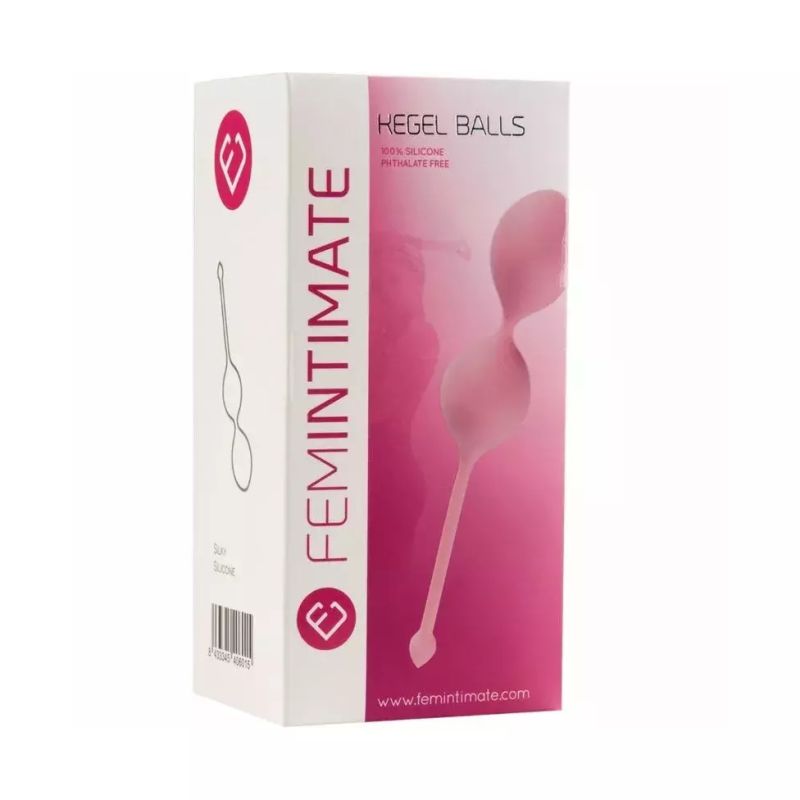 Вагінальні кульки Кегеля FEMINTIMATE рожеві вид 2