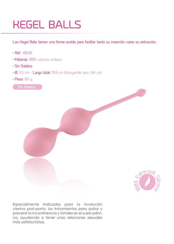 Вагінальні кульки Кегеля FEMINTIMATE рожеві вид 7