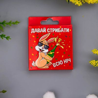 Креативный презерватив VidDushi "Зайка" в пикантной упаковке