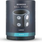 Эрекционное кольцо в форме ремешка Boners Ball Strap синее, L вид 7