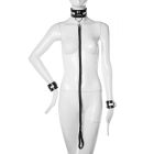 Нашийник з повідцем та наручниками Candy Hero Fet25 натуральна шкіра, чорні, XS-M вид 2