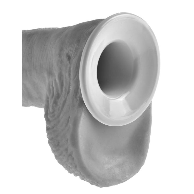 Фаллопротез великий реалістичний Pipedream King Cock страпон порожнистий, 30 см х 5.8 см вид 8