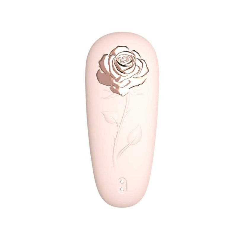 Стимулятор з пульсацією для клітора Chisa Kissen Rosebud персиковий вид 3