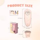 Стимулятор з пульсацією для клітора Chisa Kissen Rosebud персиковий вид 7