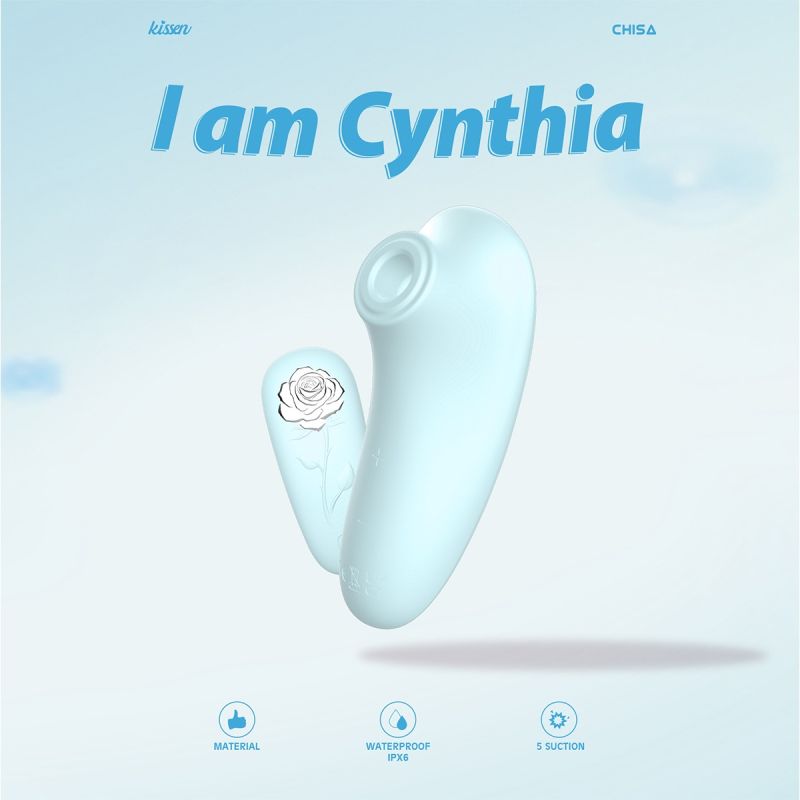 Cтимулятор з пульсацією Chisa Kissen Cynthia для клітора, м'ятний вид 6