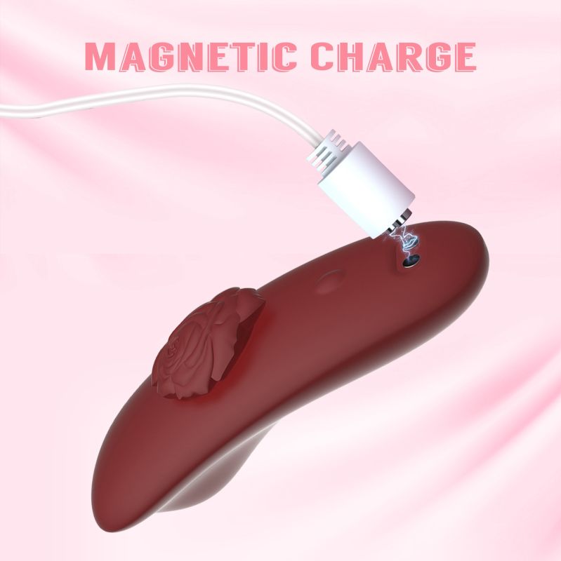 Вібраційний стимулятор у трусики Chisa Kissen Multiflora з пультом, червоний вид 9