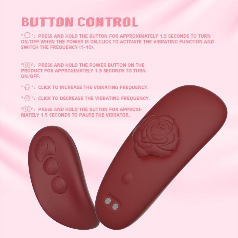 Вибрационный стимулятор в трусики Chisa Kissen Multiflora с пультом, красный вид 10