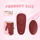 Вібраційний стимулятор у трусики Chisa Kissen Multiflora з пультом, червоний вид 11