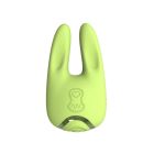 Двосторонній вібратор для клітора Chisa Kissen Satyr з вібрацією та пульсацією, зелений вид 3