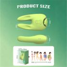 Двусторонний вибратор для клитора Chisa Kissen Satyr с вибрацией и пульсацией, зеленый вид 7