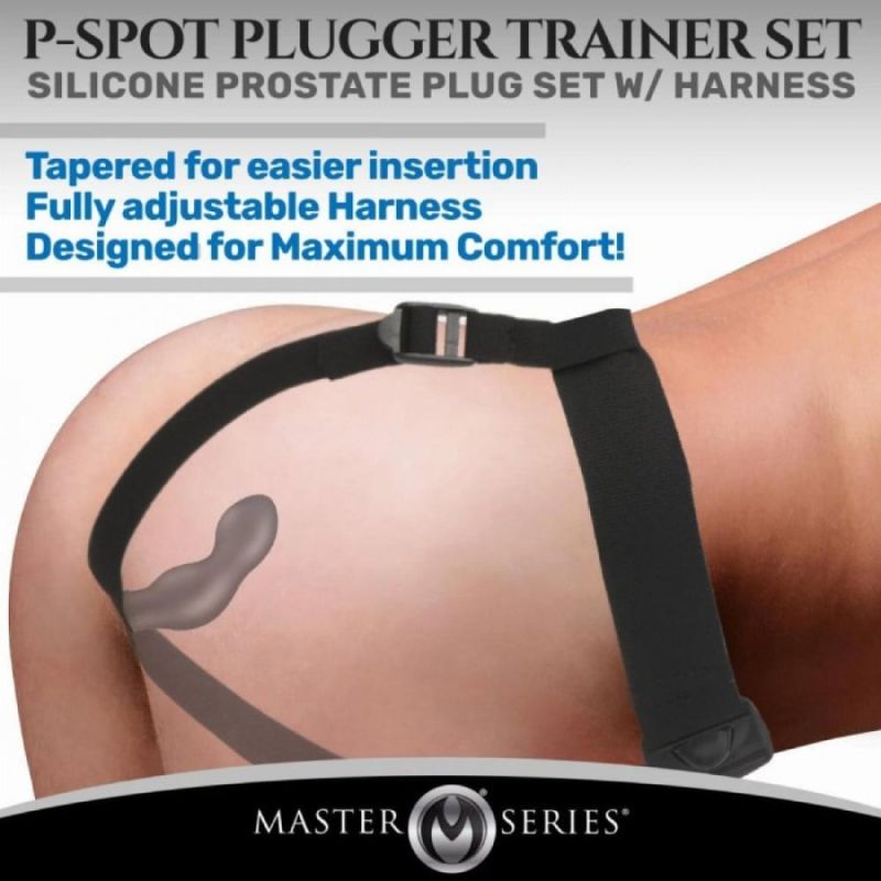 Набір для стимуляції простати Master Series P-Spot Plugger Trainer Set, чорний вид 6