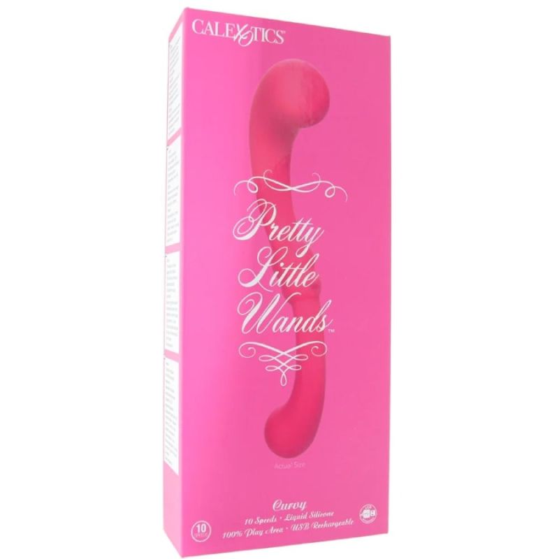 Вібратор двосторонній CalExotics Pretty Little Wands рожевий вид 7