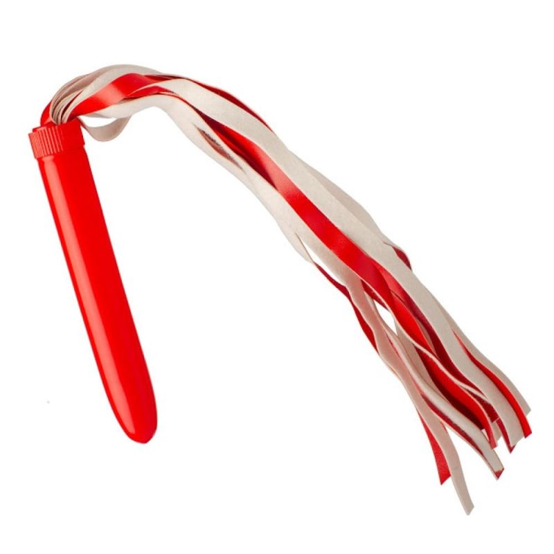 Флогер (батіг) з пластиковою рукояткою, червона вид 2