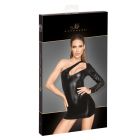 Платье на один рукав Noir Handmade F199 из винила, черное, L вид 5